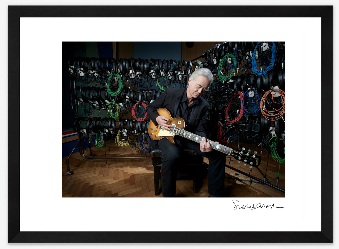 Framed Jimmy Page A4 print - Scarlet Page - shop
