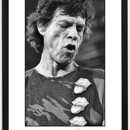 Framed Mick Jagger A4 print - Scarlet Page - shop