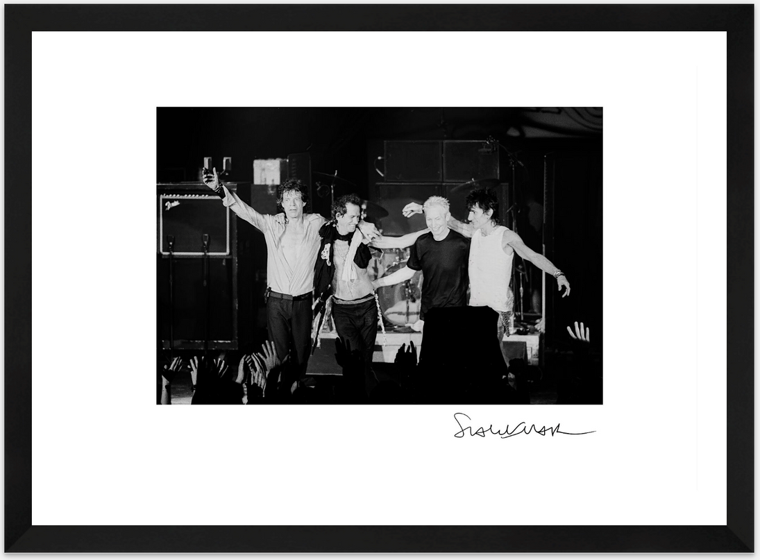 Framed Rolling Stones A4 print - Scarlet Page - shop