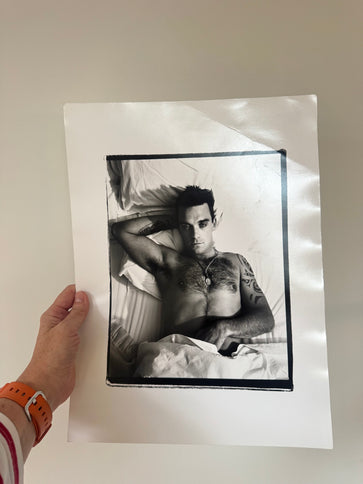 Robbie Williams print - Somebody Someday book outtake shots 2000 damaged part two
