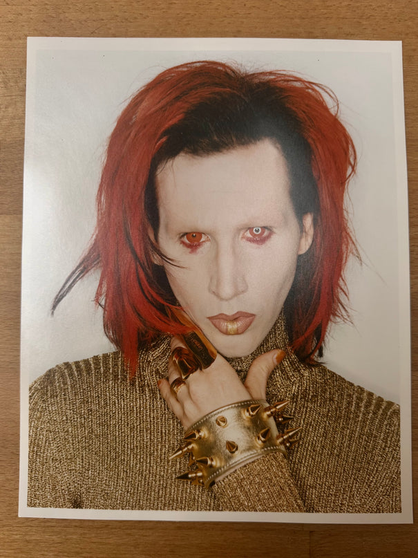 Marilyn Manson hand print  - 1998's Mechanical Animals