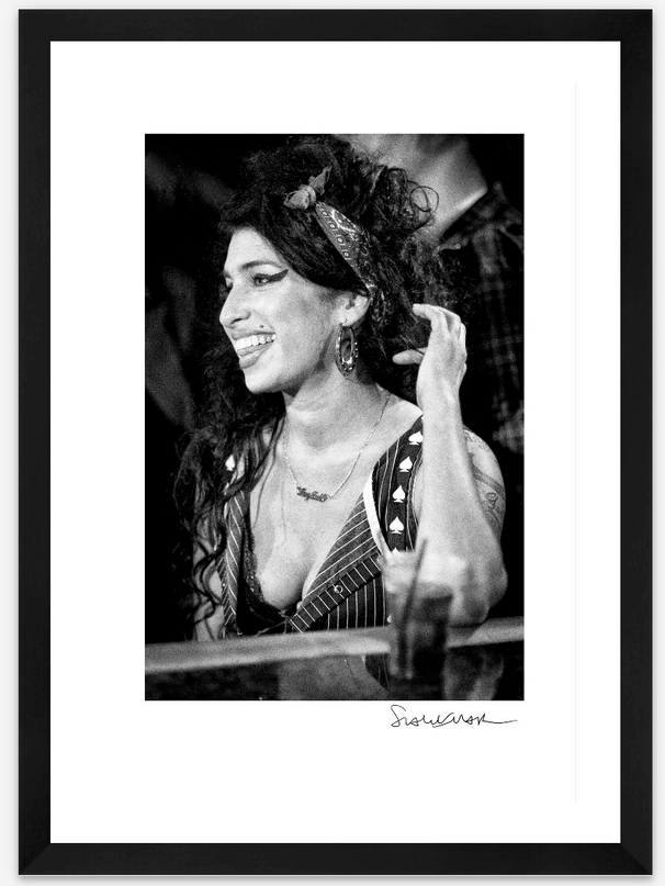 Amy Winehouse at Koko Camden 2006, signed framed giclée print by Scarlet Page
