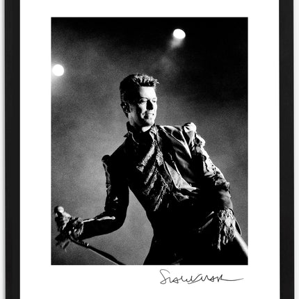 Framed David Bowie A4 print - Scarlet Page - shop