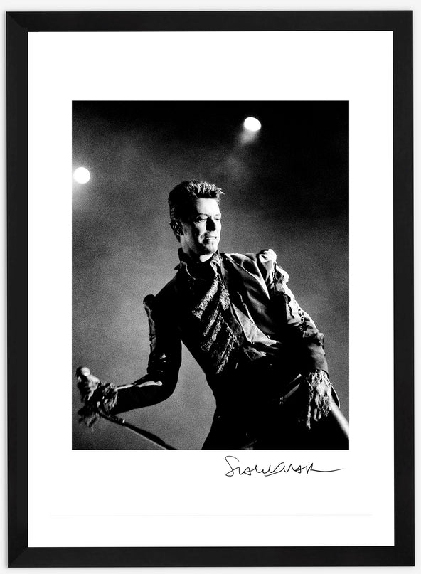 Framed David Bowie A4 print - Scarlet Page - shop